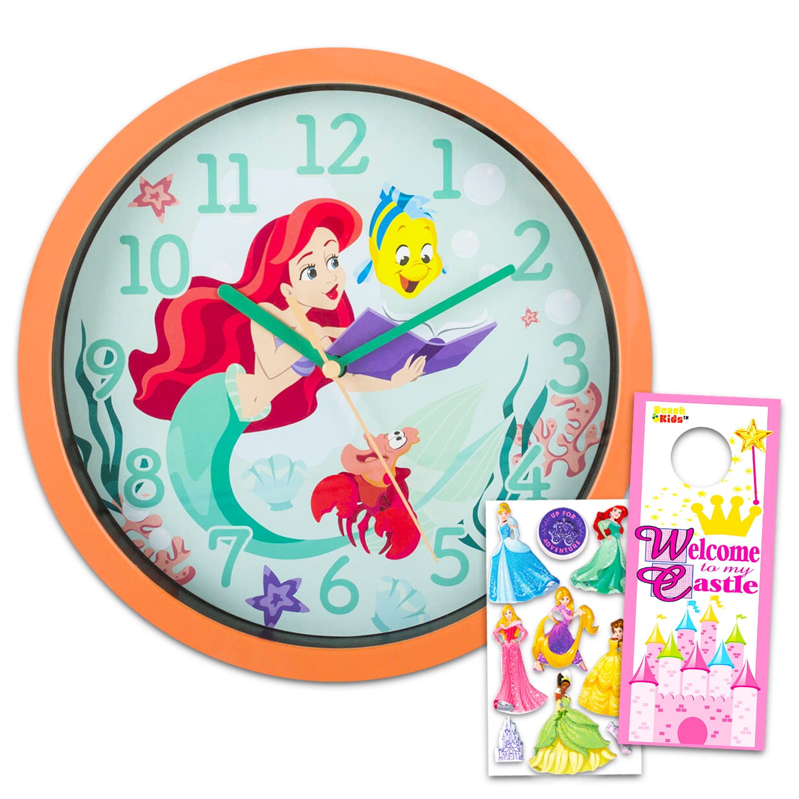 Amazon.co.jp: リトルマーメイド ウォールクロック - ディズニー